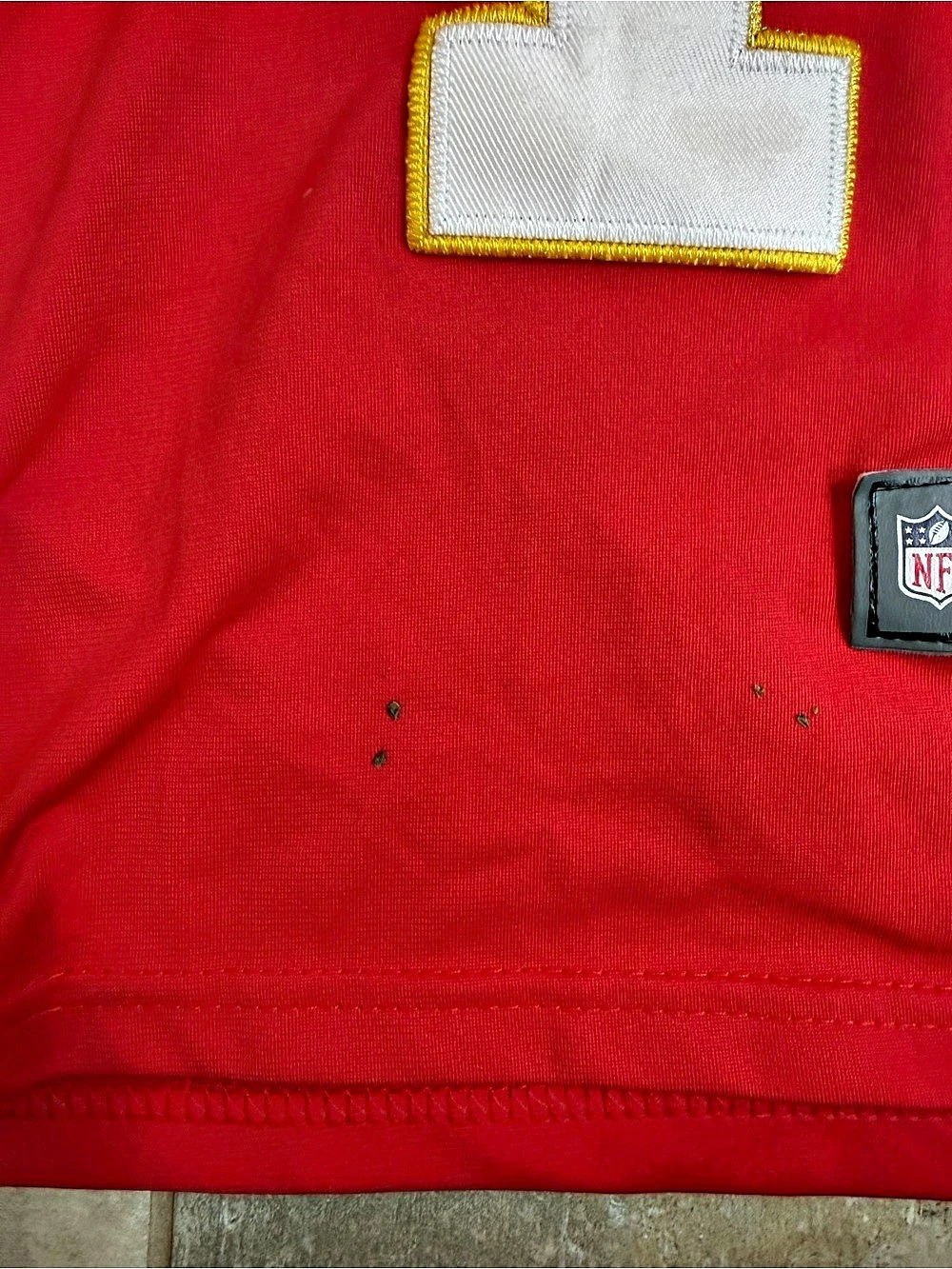 Nike Kansas City Chiefs Patrick Xavier Worthy #1 NFL Jersey Red Boys Small (8) - Picture 6 of 7